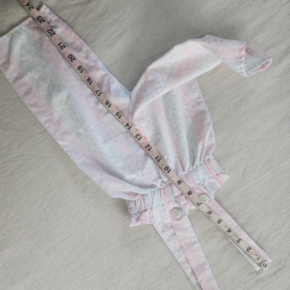 Vintage Wallpaper Floral Suspender Pants 12 months - Picture 2 of 10